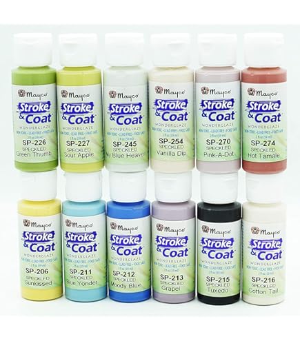 Fontaine Matt Mccormick 新品2個 Mayco Speckled Stroke & Coat Glazes - Set of 12, Pint